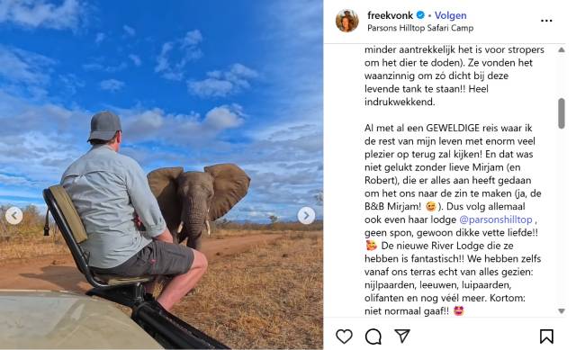 Freek vertelt over zijn reis.